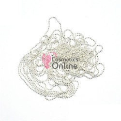 Lantisor Metalic pentru unghii 3D, Argintiu LM011